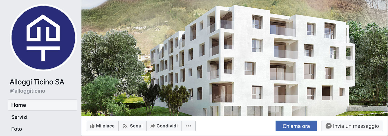 Pagina Facebook Alloggi Ticino